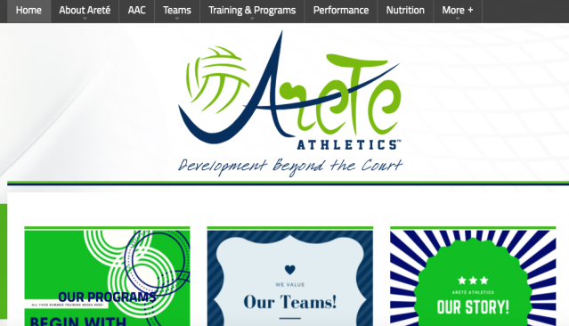 Areté Athletics Screenshot